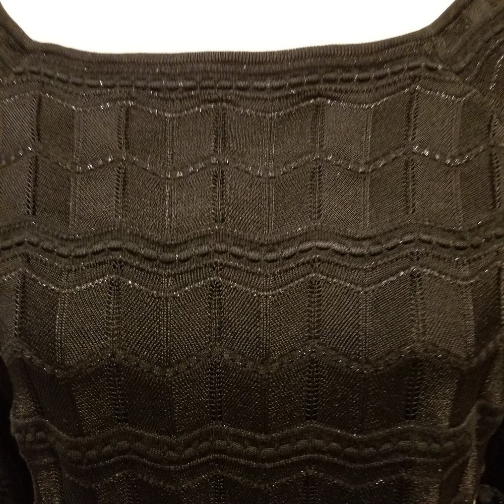New White House Black Mkt Black Lace Gold Sweater - Picture 3 of 14